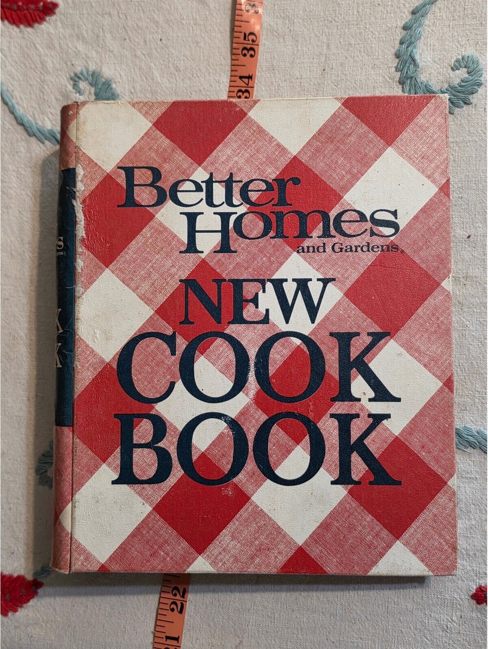 Better Homes Gardens New Cook Book 1971 Red Plaid